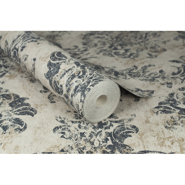Graham & Brown Opal Damask 32' x 20.5" Wallpaper Roll & Reviews Wayfair